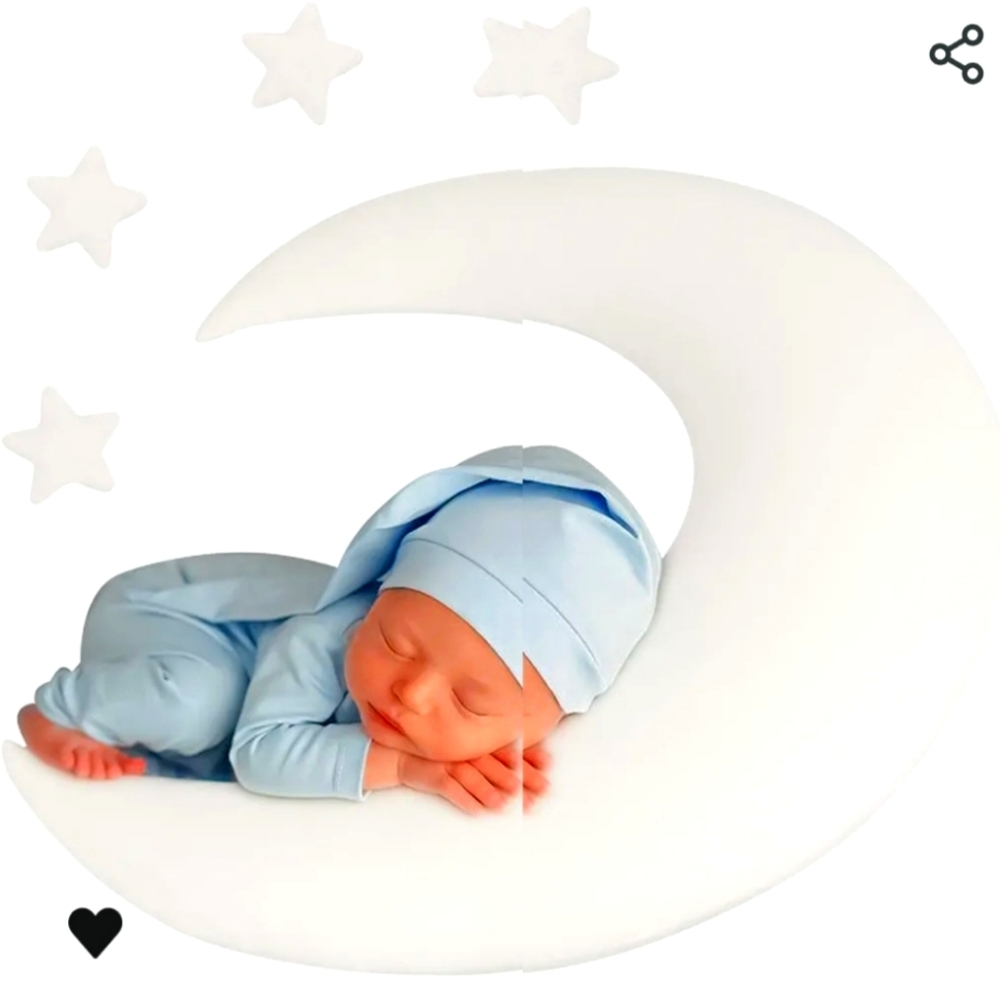Crescent Moon Newborn Prop